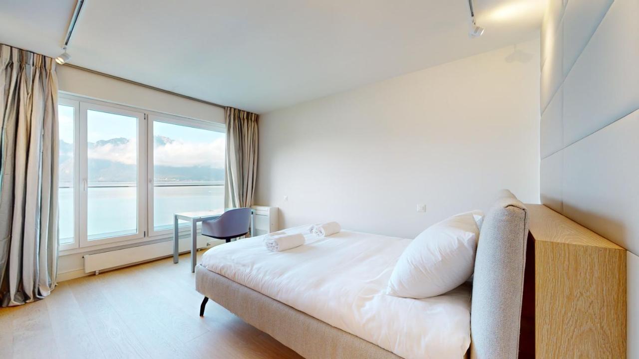 Lakefront Apartment With Exceptional View Territet Екстериор снимка